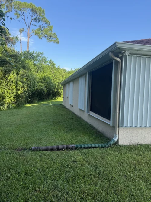 Accordion hurricane shutters installation on Florida's Space Coast by Affordable Glass Protection