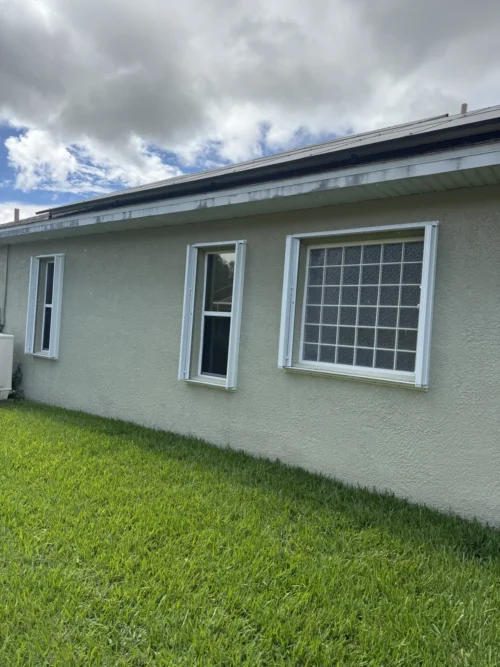 Accordion hurricane shutters fitted by Affordable Glass Protection on the Space Coast of Florida