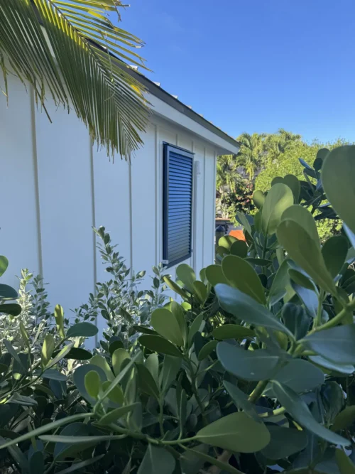 Bahama Accent Shutter Decorative Boat Shed Satellite Beach Florida — installed by Affordable Glass Protection