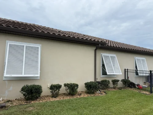 Bahama hurricane shutters installation on Florida's Space Coast by Affordable Glass Protection
