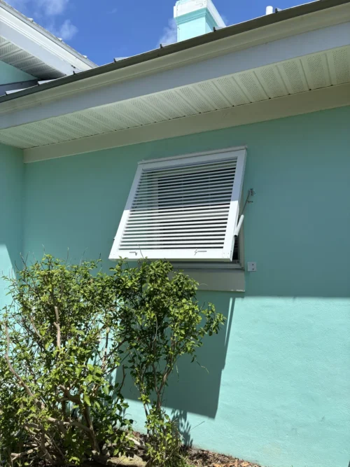 Bahama hurricane shutters installed by Affordable Glass Protection in Brevard County, Florida
