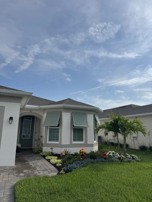 Custom Color Bahama Shutters Melbourne FL — installed by Affordable Glass Protection