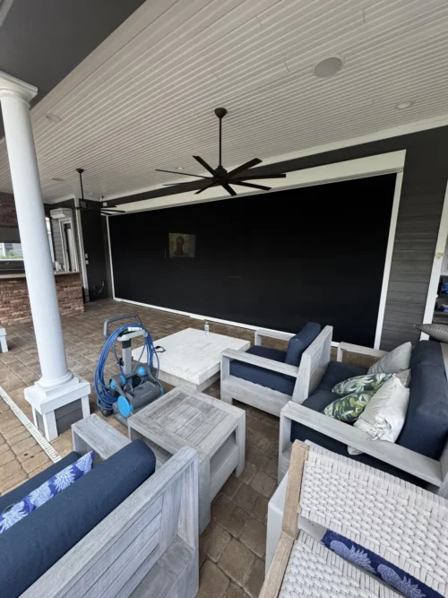Hurricane roll screens installation on Florida's Space Coast by Affordable Glass Protection