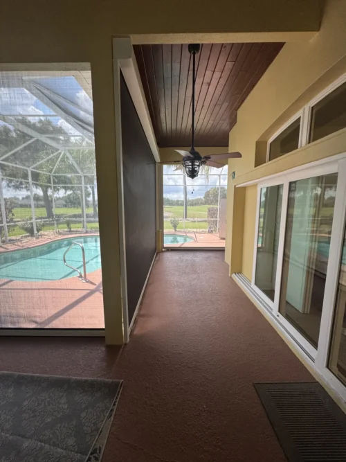 Hurricane roll screens fitted by Affordable Glass Protection on the Space Coast of Florida