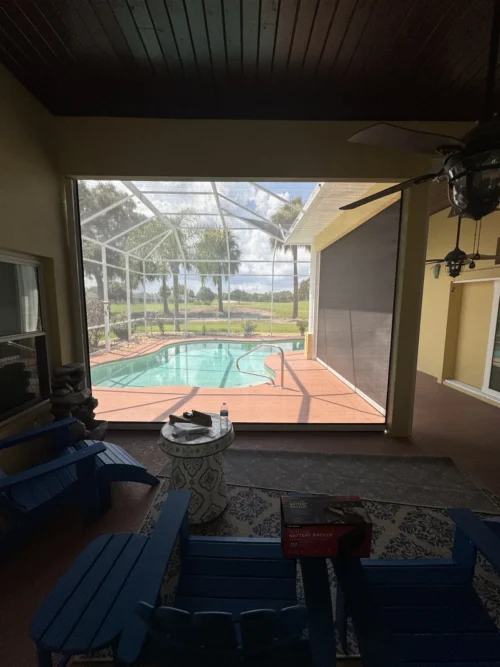 Hurricane roll screens installed by Affordable Glass Protection in Brevard County, Florida