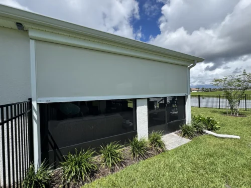 Hurricane roll screens installed by Affordable Glass Protection in Brevard County, Florida
