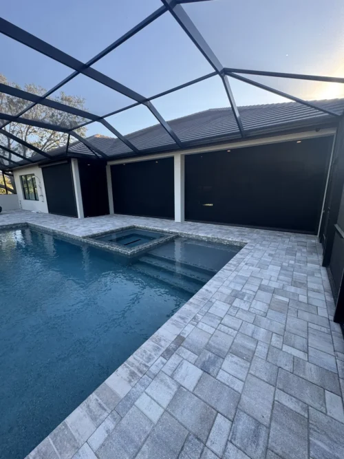 Hurricane roll screens installed by Affordable Glass Protection in Brevard County, Florida