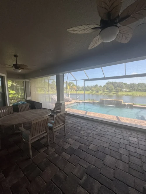 Hurricane roll screens installed by Affordable Glass Protection in Brevard County, Florida