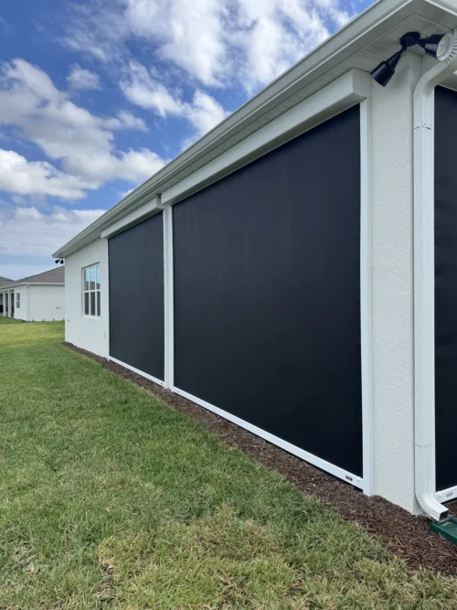 Hurricane roll screens installation on Florida's Space Coast by Affordable Glass Protection
