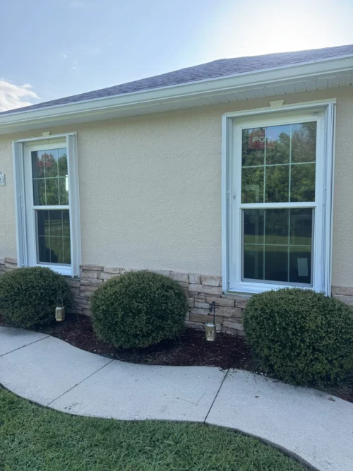 Window and accordion shutter installation combination — installed by Affordable Glass Protection